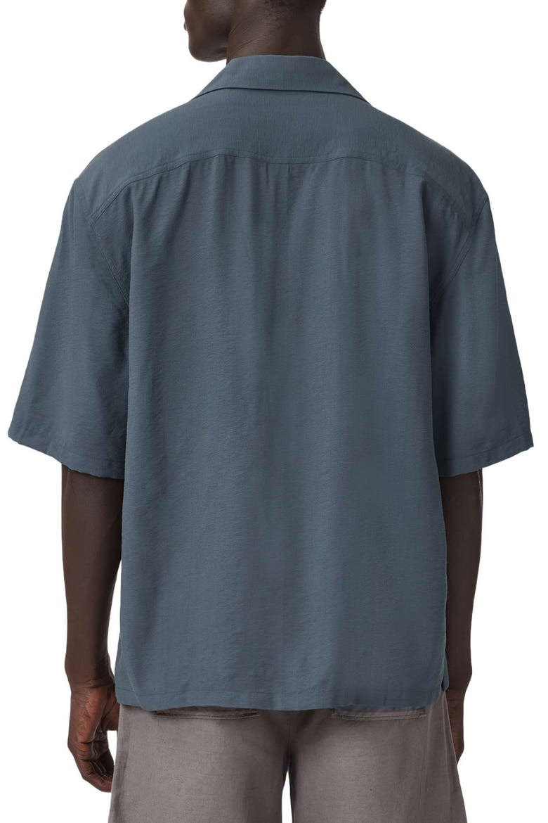 Purley Button-Up Camp Shirt, Alternate, color, CANIS GREY