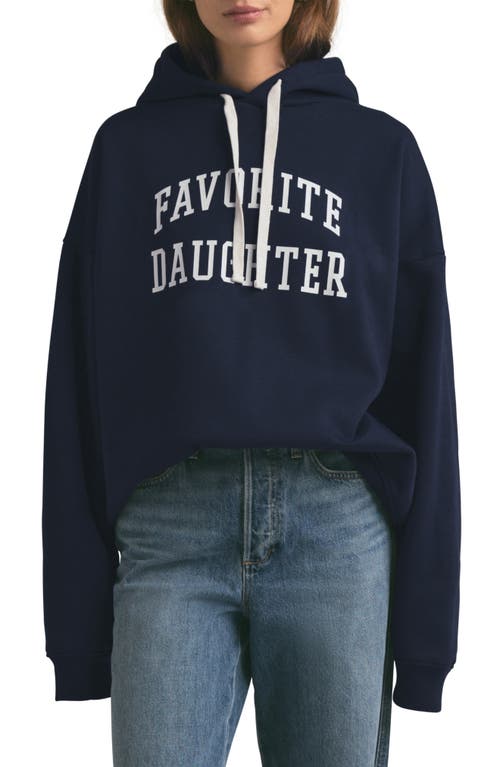 Favorite Daughter The Collegiate Hoodie In Navy