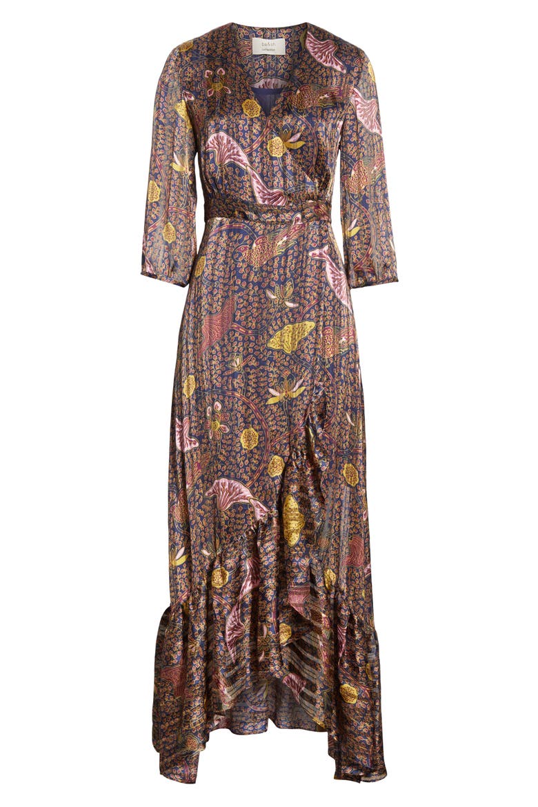 Disy Pleated Maxi Dress, Alternate, color, BLUE