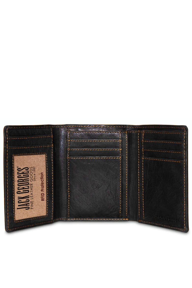 Voyager Tri-Fold Wallet, Main, color, Black