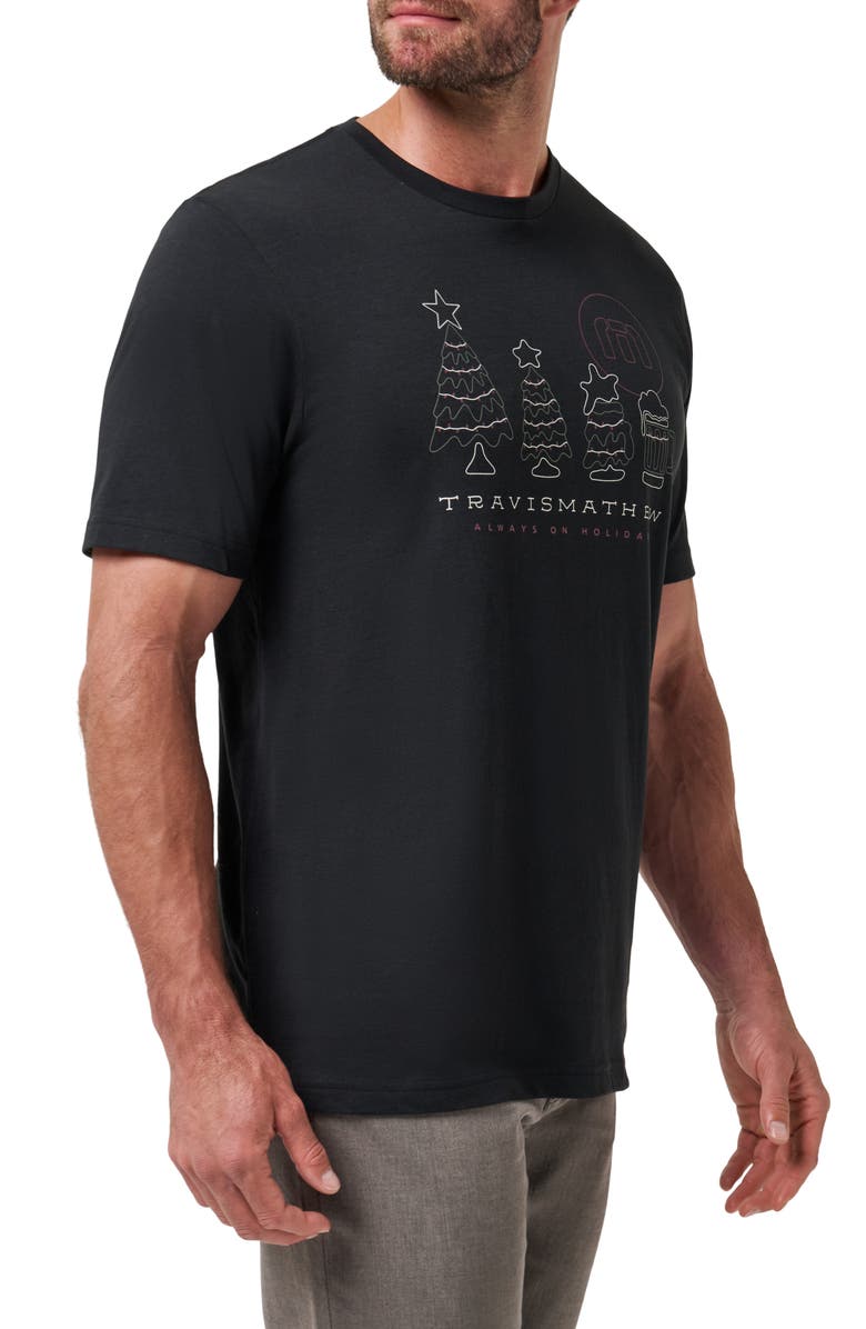 TravisMathew Season of Giving Graphic T-Shirt, Alternate, color, Black