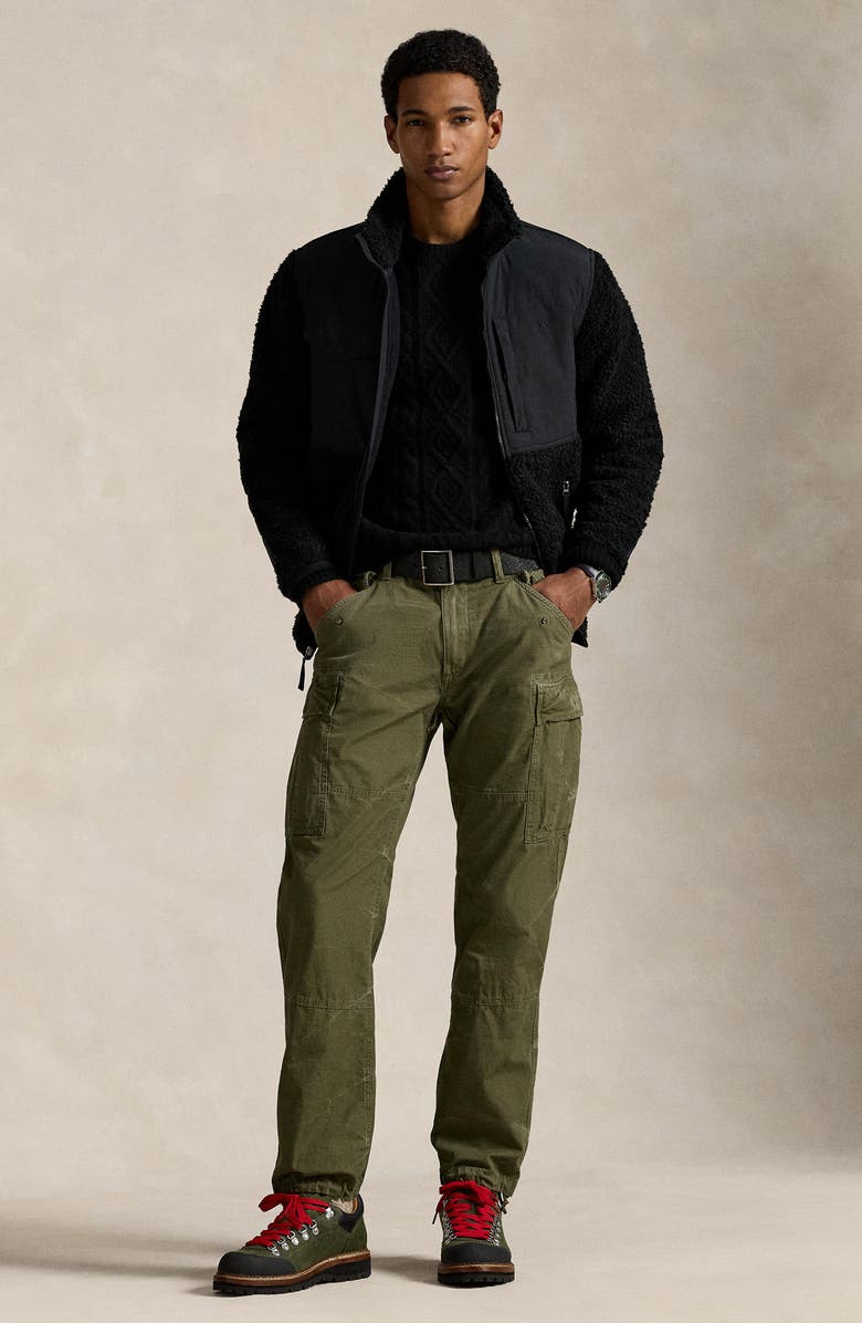 Polo Ralph Lauren Lightweight Rustic Canvas Cargo Pants, Alternate, color, Outdoors Olive