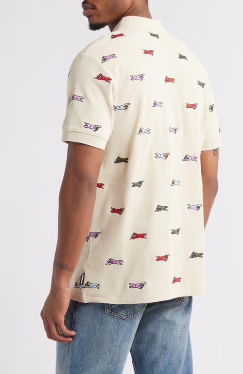 Icecream Universe Embroidered Polo In White