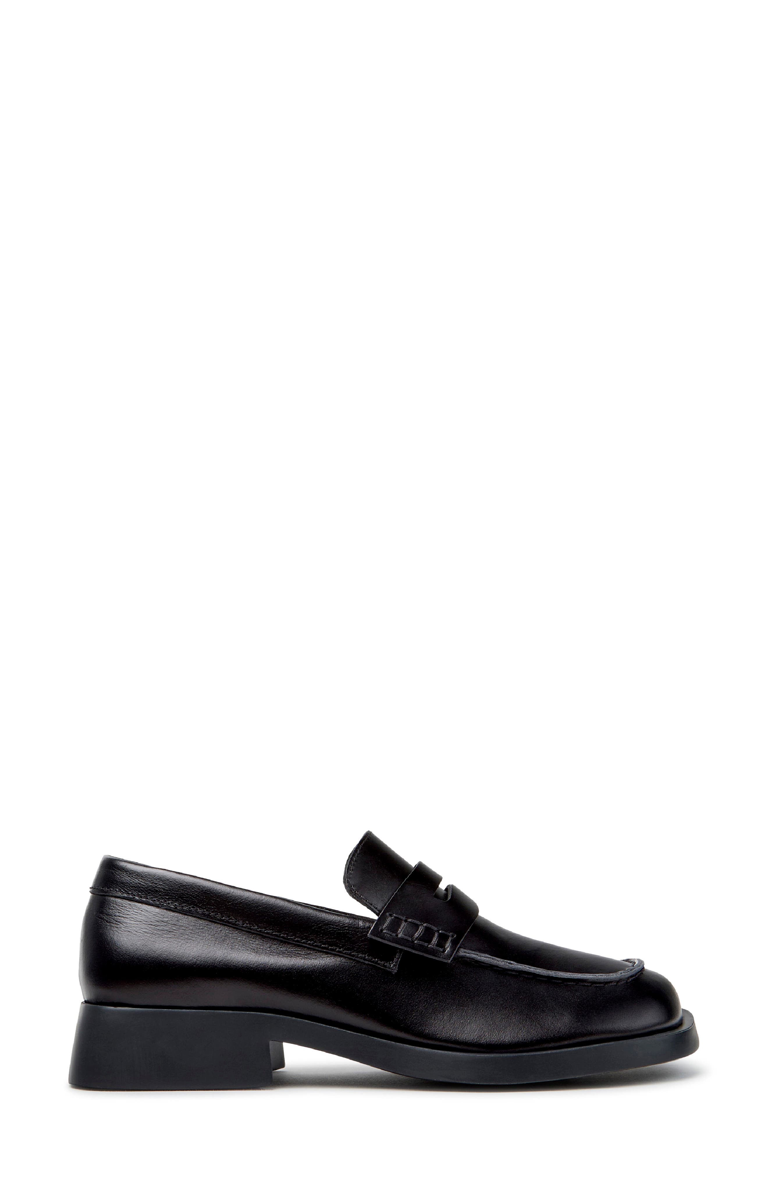 Donna Penny Loafer, Alternate, color, BLACK