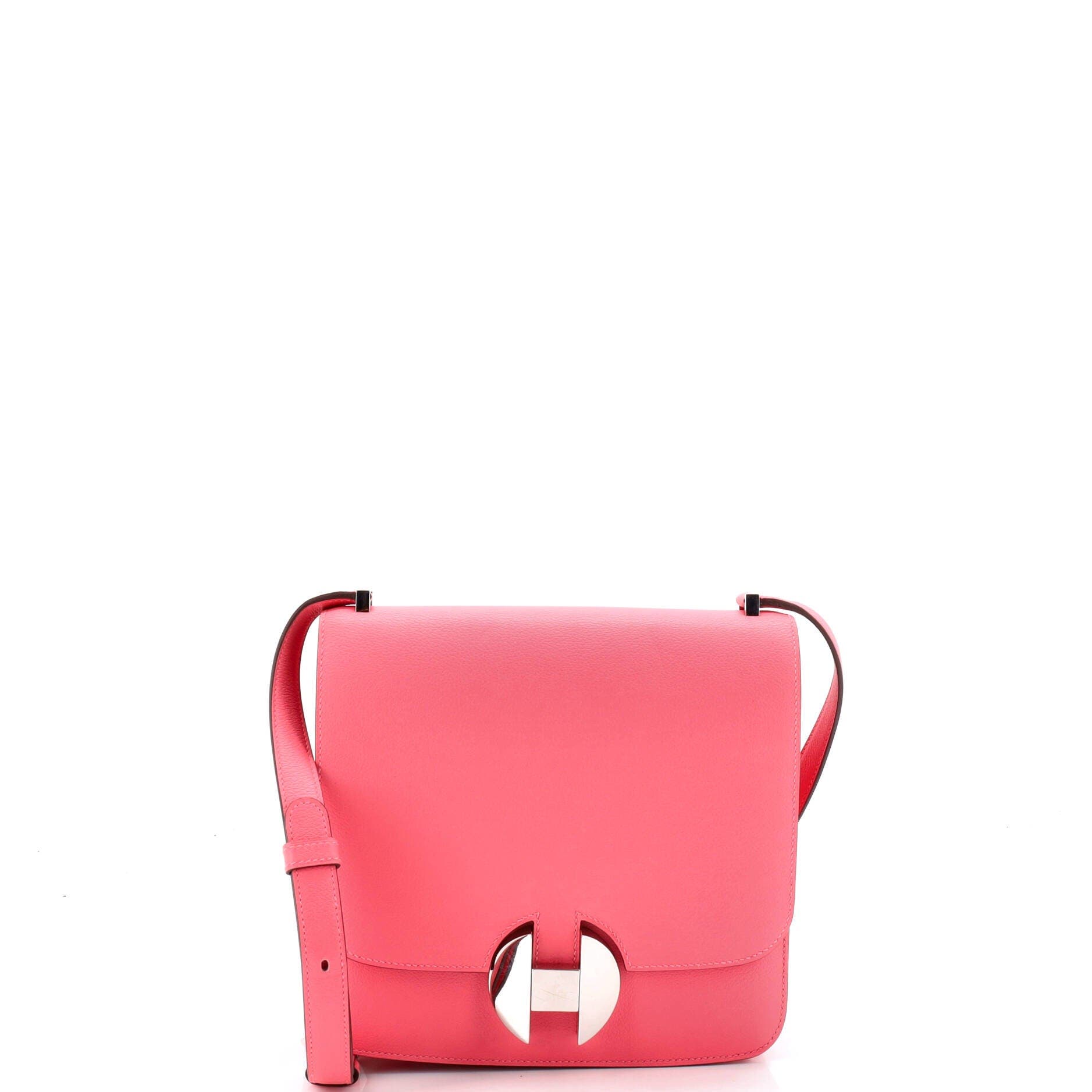 Pre-Owned Hermes 2002 Shoulder Bag Evercolor 20, Main, color, Rose Azalee