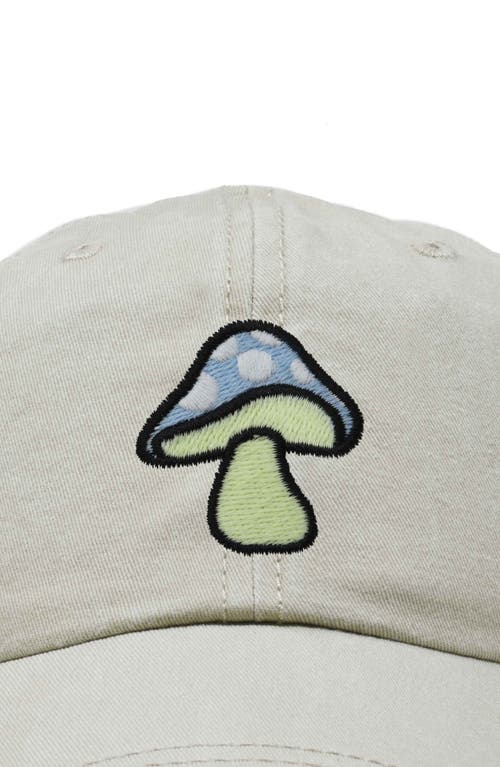 Dalix Mushroom Hat In Washed Stone White