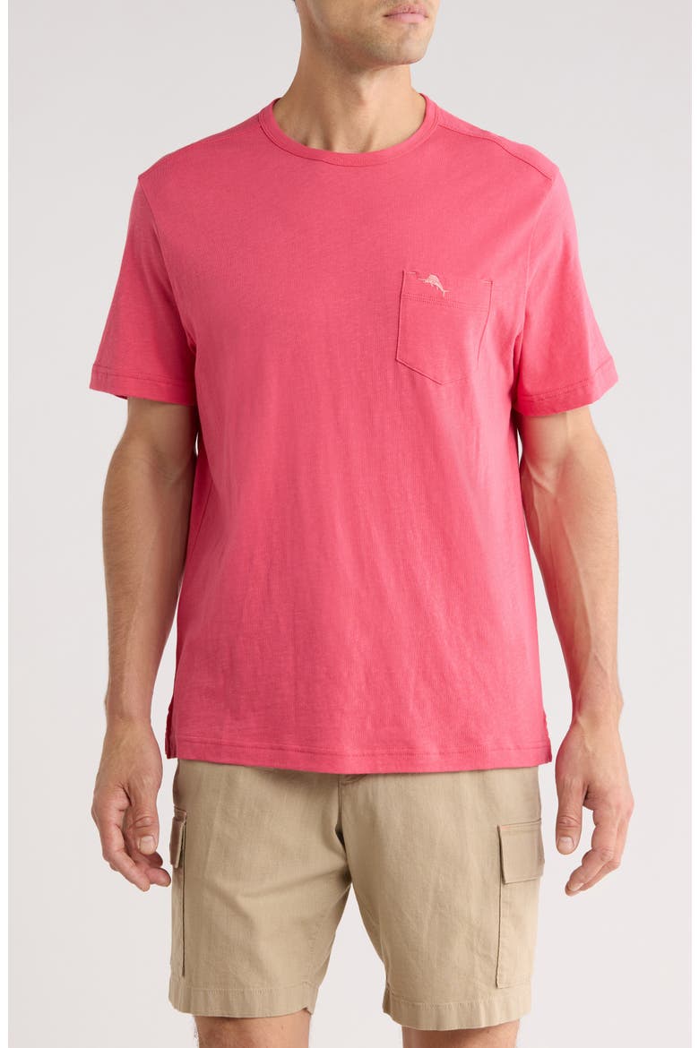 Cabo Bay Pocket T-Shirt, Main, color, CLARETE