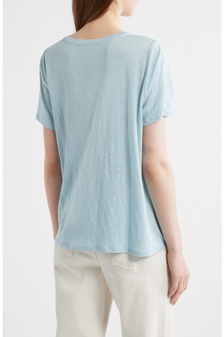 Organic Linen Crewneck T-Shirt, Alternate, color, BREZE