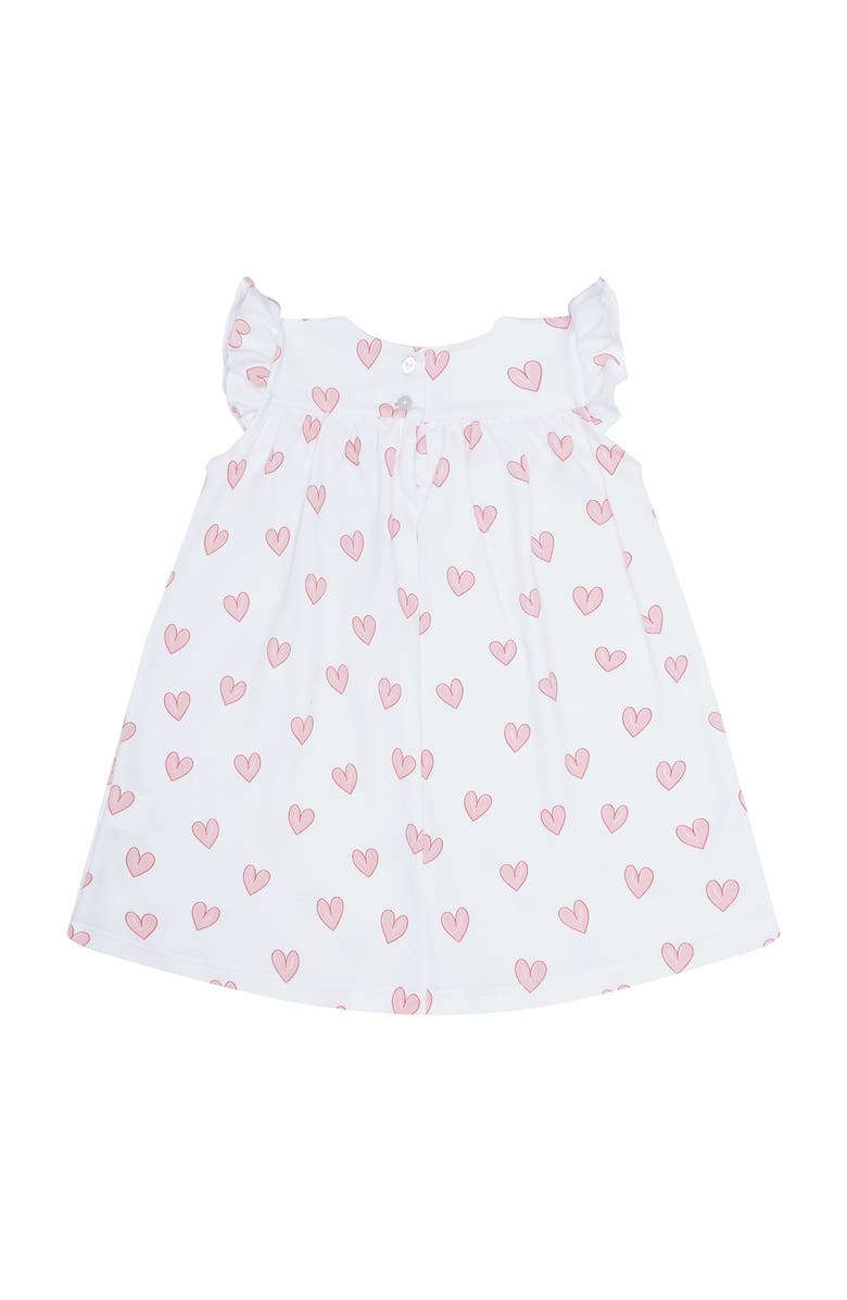 Nellapima Pink Heart Print Scoop Neck Dress - Baby, Alternate, color, Pink