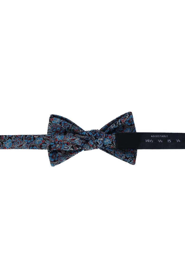 Enzo Exploded Floral Silk Bow Tie, Alternate, color, Multiple