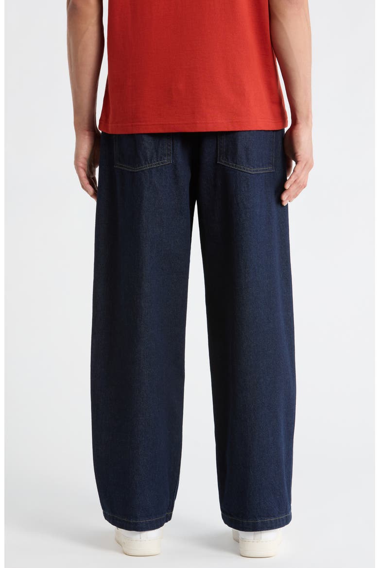 Brandon Loose Straight Leg Jeans, Alternate, color, BLUE (RINSED)