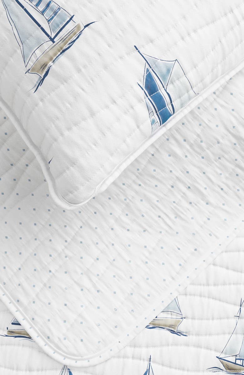 Woven & Weft Sailboat Reversible Quilt Set, Alternate, color, 
