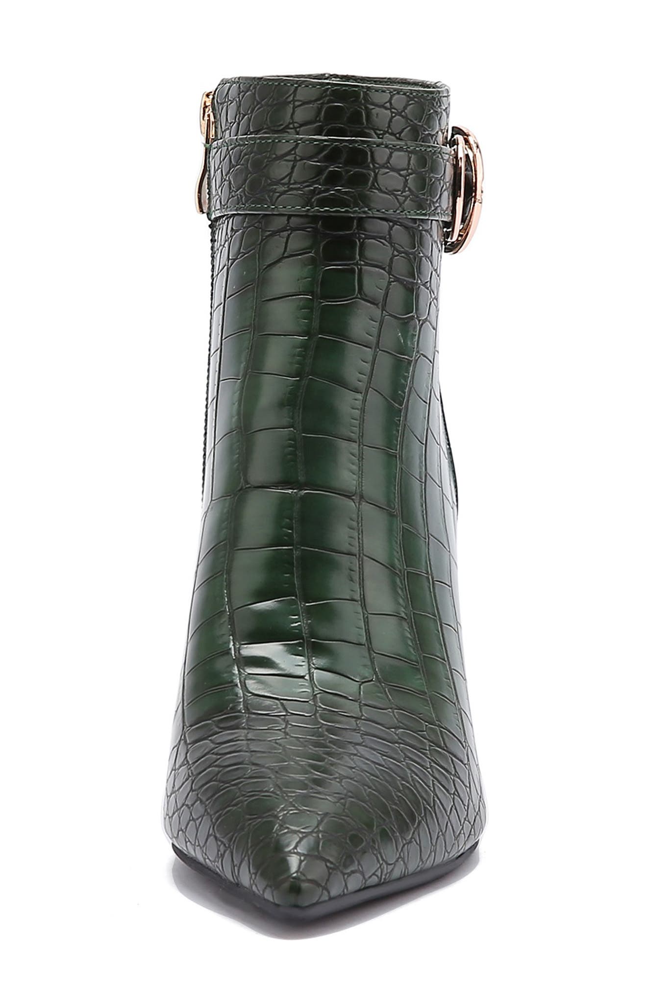 NINETY UNION Groovy Croc Embossed Boot, Alternate, color, Green