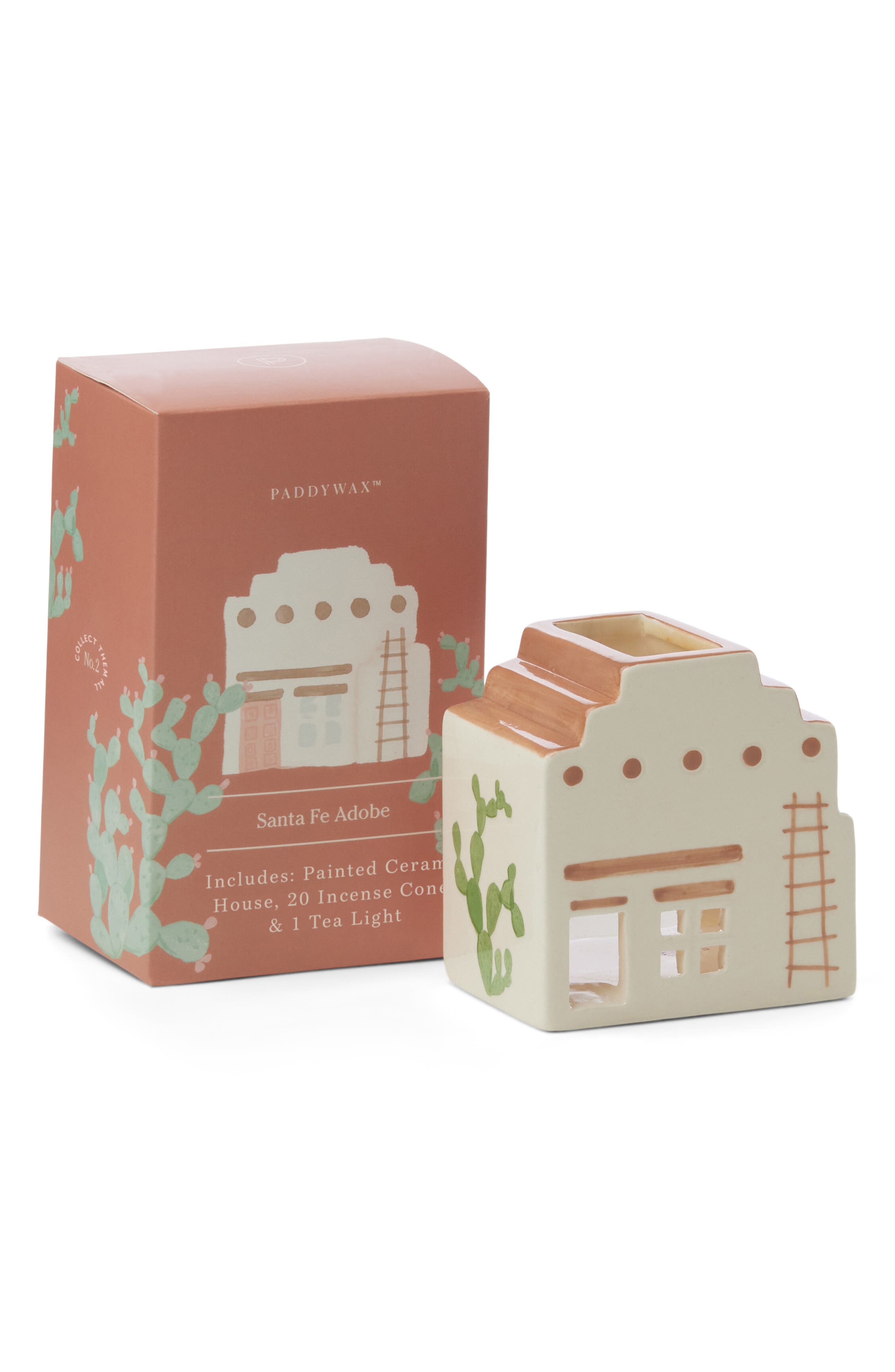 Santa Fe Adobe Ceramic Incense Holder Set