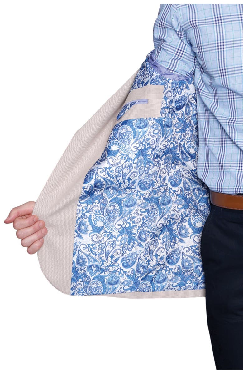 TailorByrd Textured Basket Weave Two Button Notch Lapel Modern Fit Sport Coat, Alternate, color, 