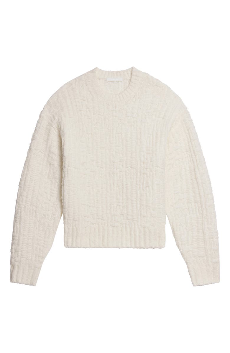 Helmut Lang Textured Merino Wool Blend Sweater, Alternate, color, Ivory