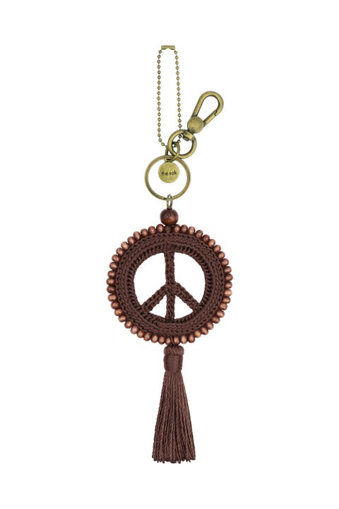 Yarnicharmz Crochet Peace Dangle