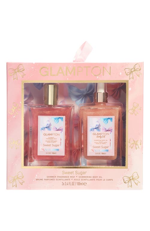 Glampton Sweet Sugar Fragrance & Body Oil Set In Transparent