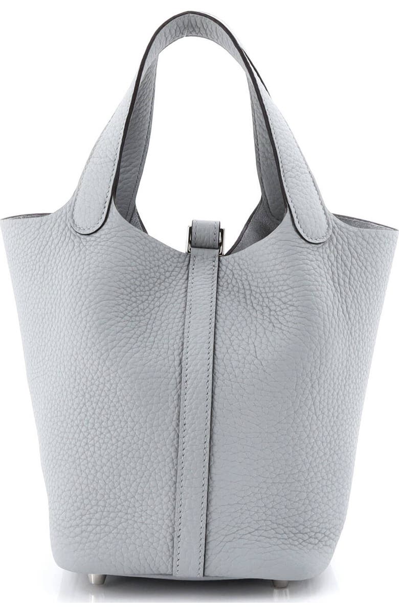 Pre-Owned Hermes Picotin Lock Bag Clemence PM, Alternate, color, Gris Pantin