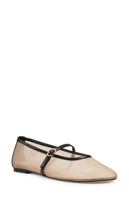 Stuart Weitzman Bareitall Mary Jane In Beige/black