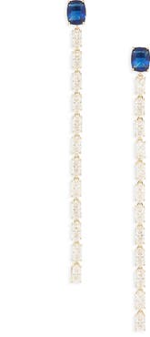 Nadri Cubic Zirconia Linear Drop Earrings