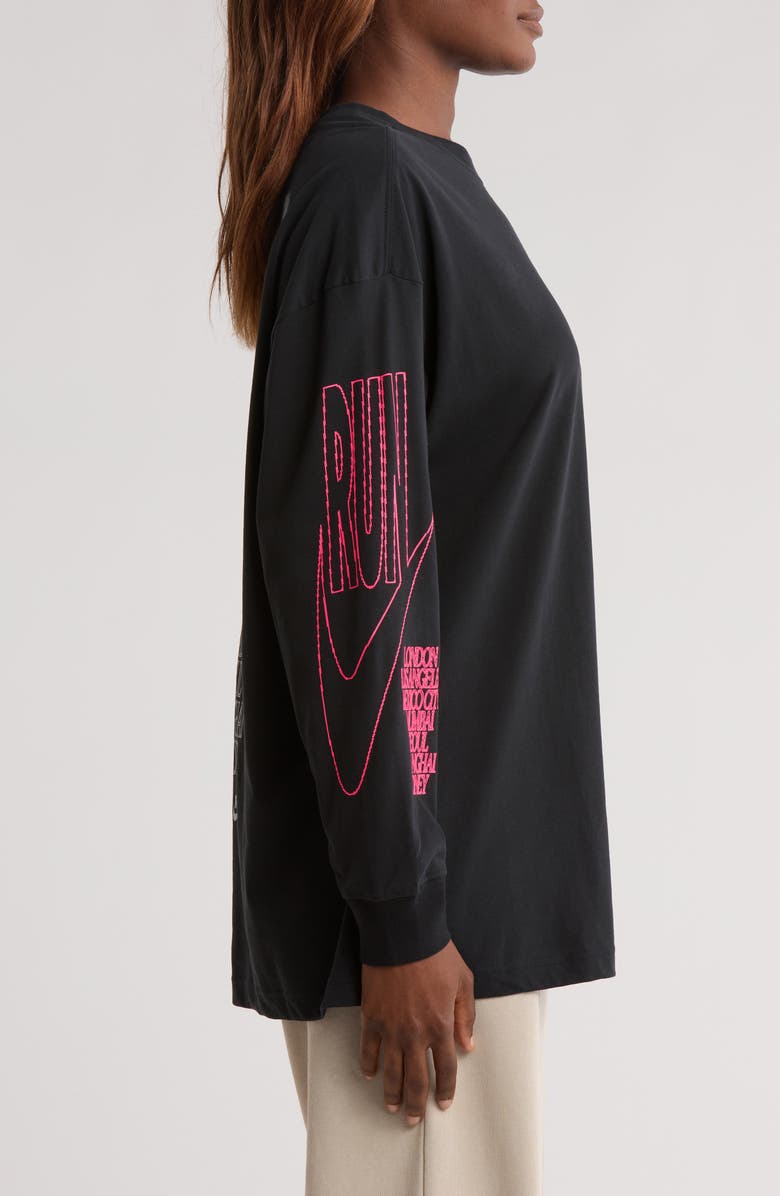 Nike After Dark Tour Oversized Long-Sleeve Graphic T-Shirt, Alternate, color, 