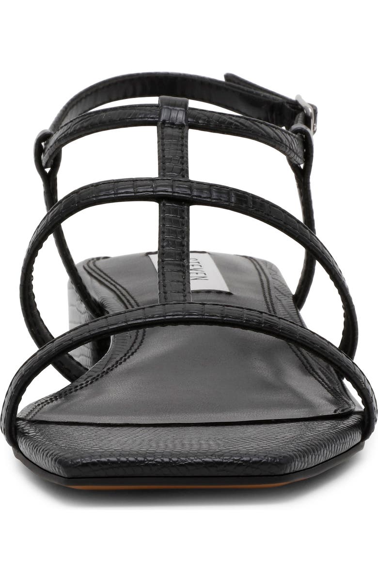 Steven New York Hapi Caged Sandal, Alternate, color, Black