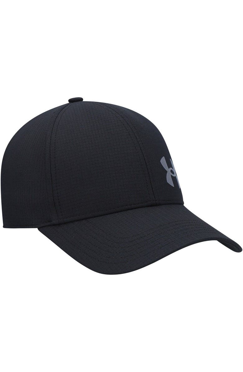 Under Armour Men's Under Armour Black Flawless Performance Flex Hat, Alternate, color,