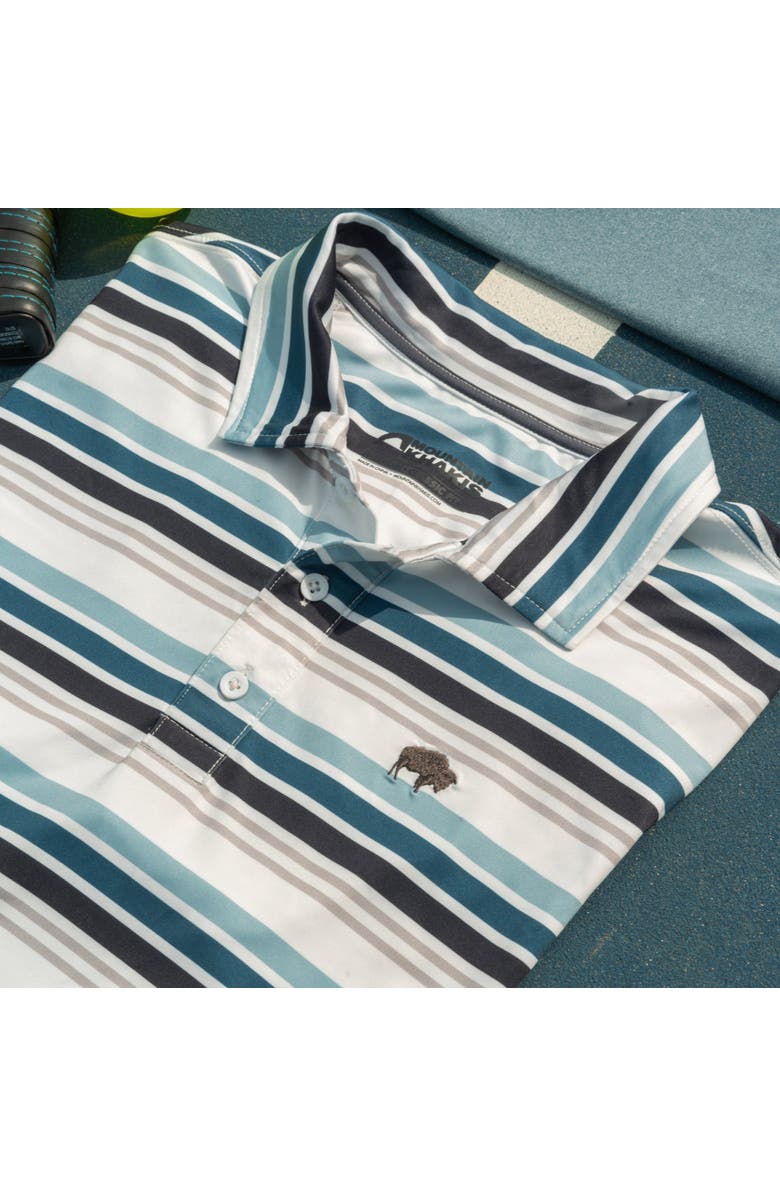 Mountain Khakis Roan Stripe Performance Polo, Alternate, color, Spring Water