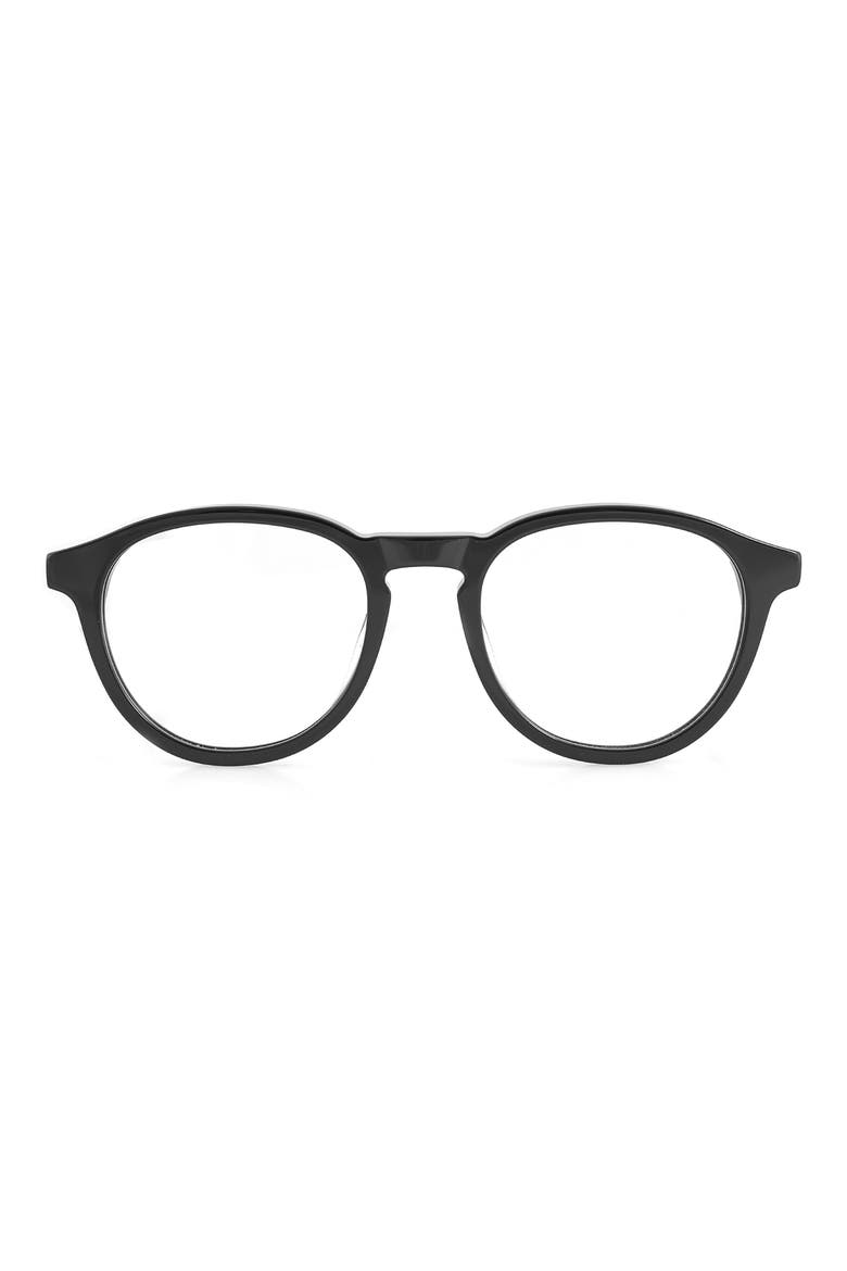 Albie 50mm Round Optical Frames, Main, color, BLACK