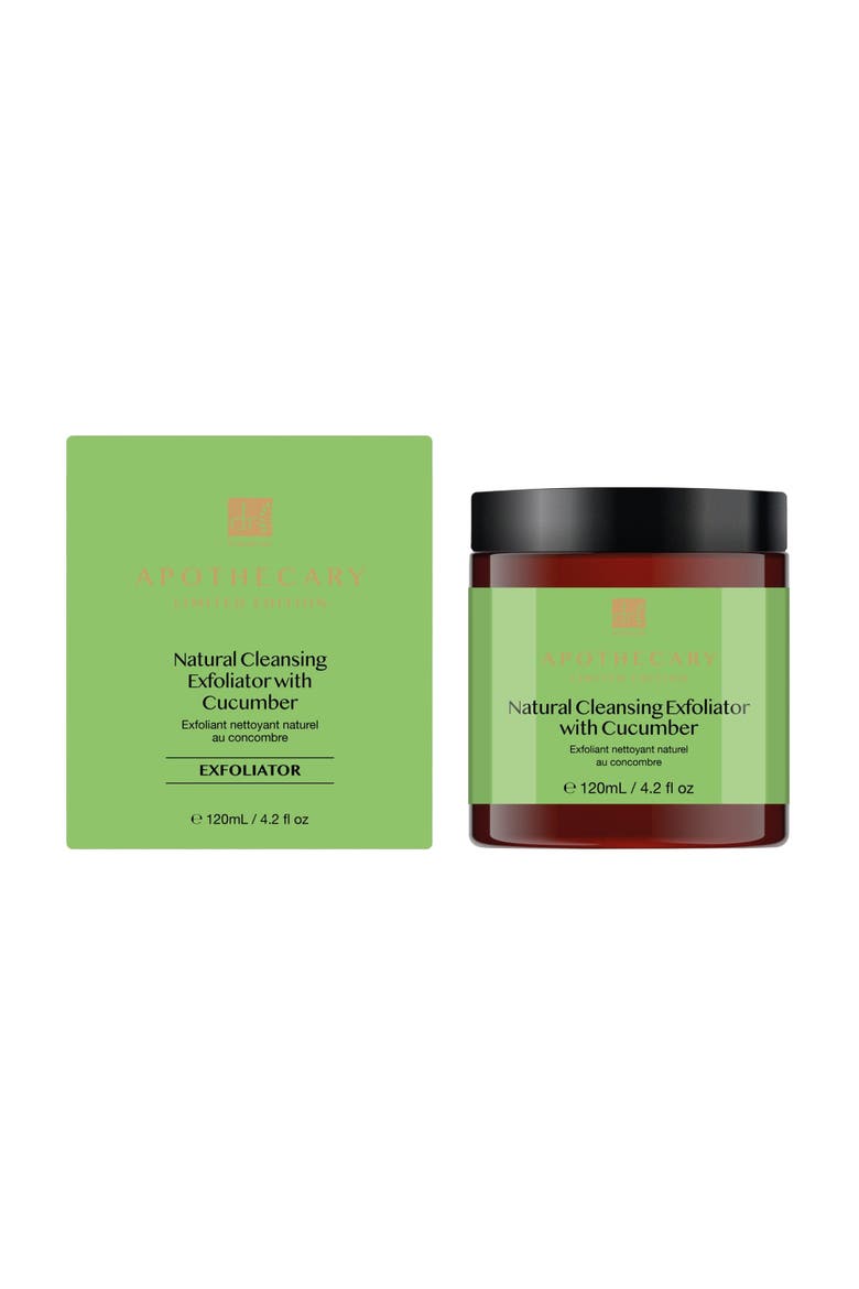 Natural Cleansing Exfoliator with Cucumber 120ml, Alternate, color, White
