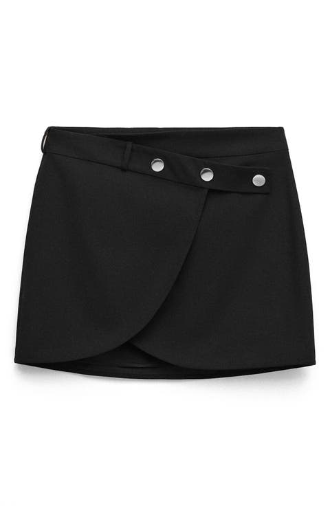 Danita Wrap Front Miniskirt