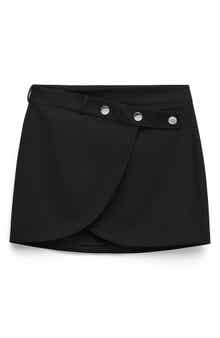 MANGO Danita Wrap Front Miniskirt