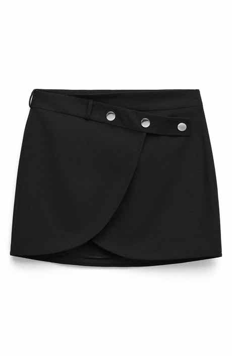 MANGO Danita Wrap Front Miniskirt