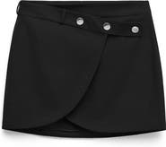 MANGO Danita Wrap Front Miniskirt