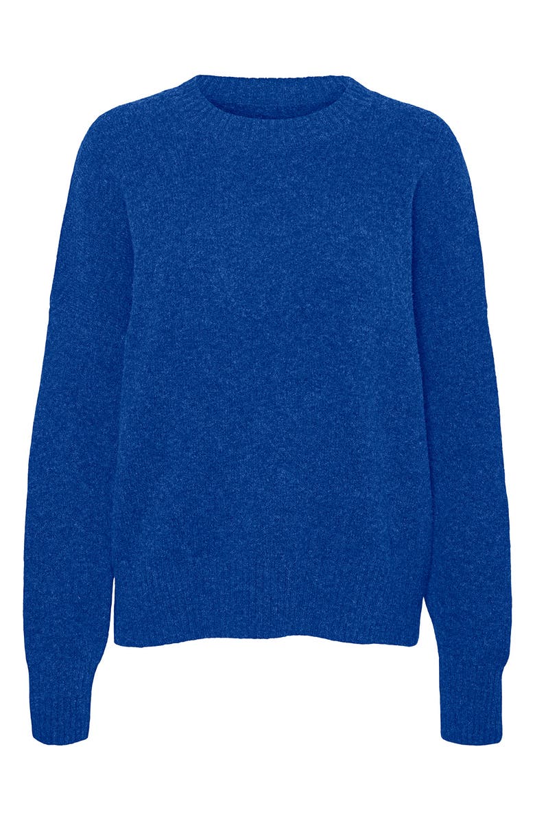 VERO MODA Long Sleeve Pullover Sweater, Alternate, color, Surf The Web Detail