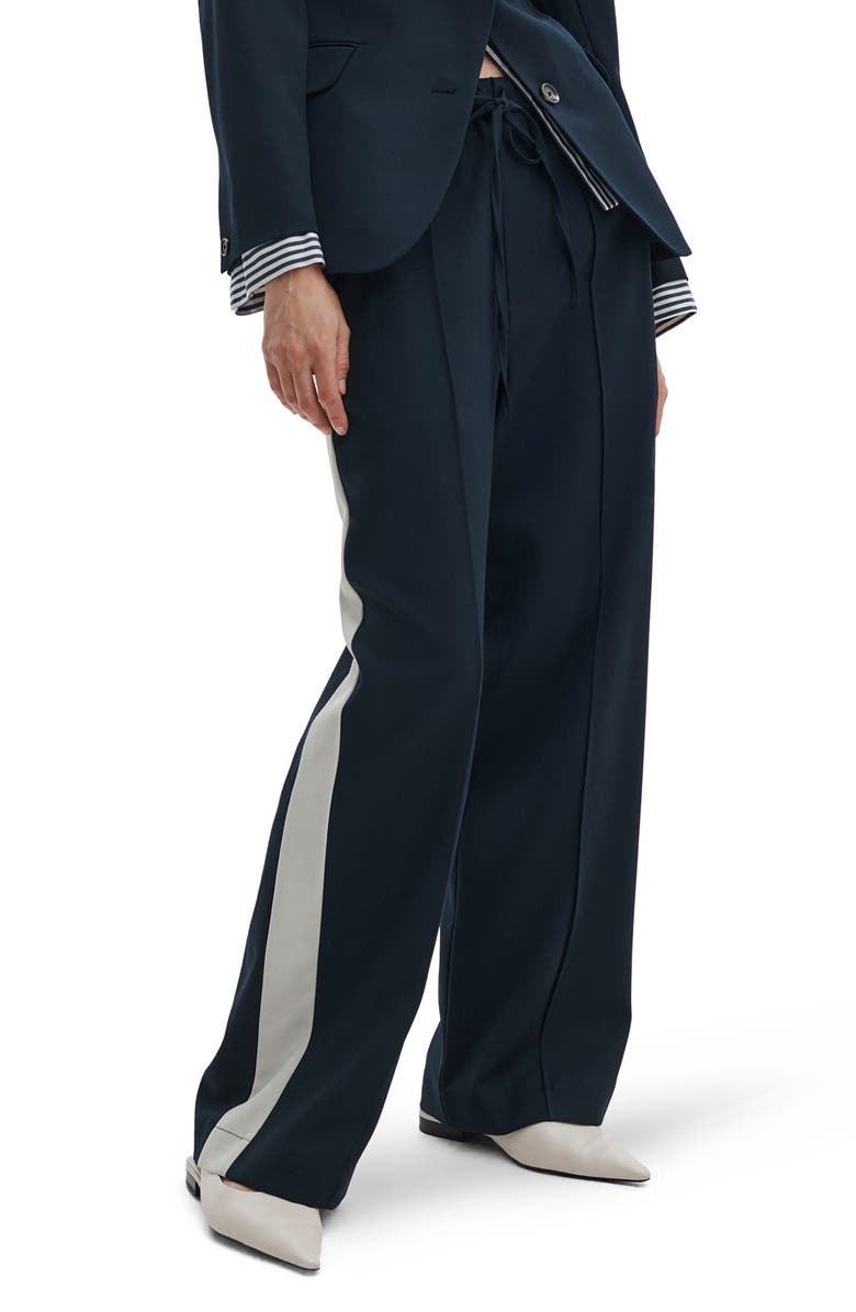 rag & bone Siena Side Stripe Wool Pants, Alternate, color, Sal