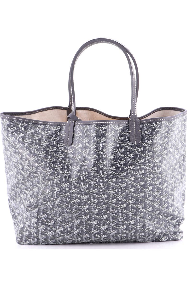 Pre-Owned Goyard Saint Louis Tote Coated Canvas PM, Main, color, Gray