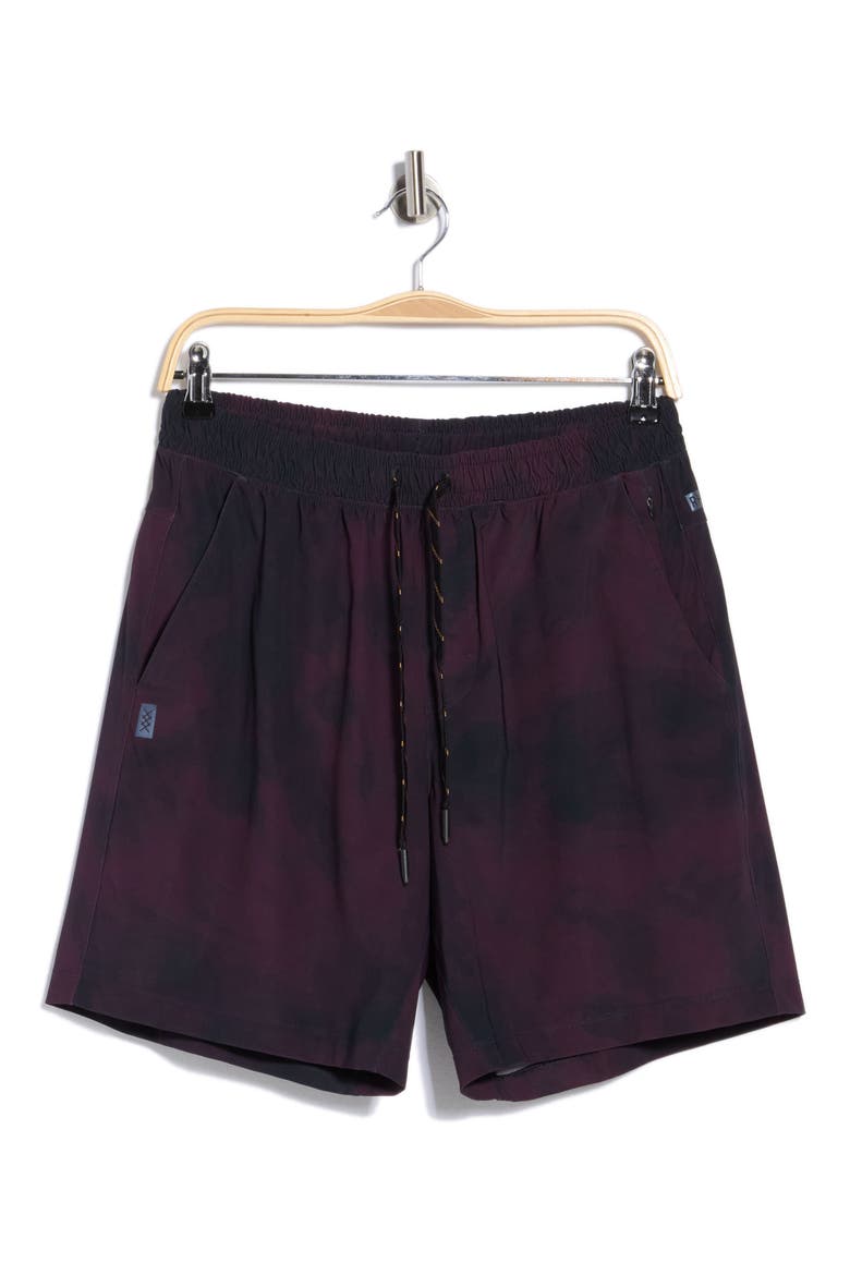 7 Pursuit Performance Shorts, Main, color, MULBERRY TIE DYE