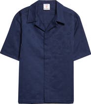 Casablanca Monogram Cotton Poplin Camp Shirt