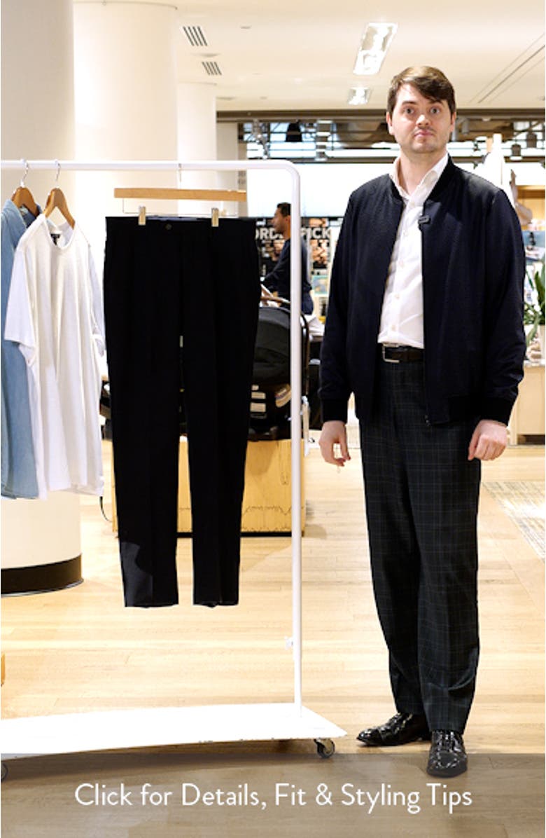 Flat Front Tropical Weight Wool Dress Pants, sales video thumbnail