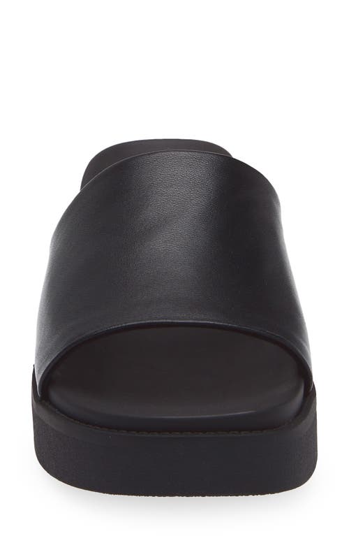 Steve Madden Robyn Platform Slide Sandal In Black