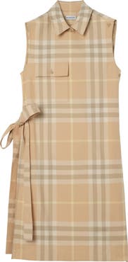 Burberry Check Cotton Shirt Dress