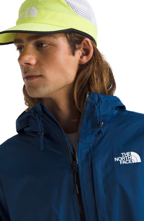 The North Face Alta Vista Water Repellent Packable Hooded Jacket In Blue