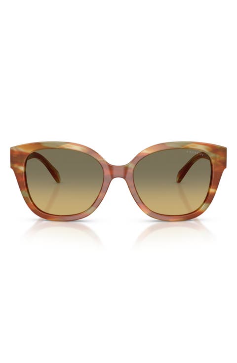 56mm Gradient Square Sunglasses