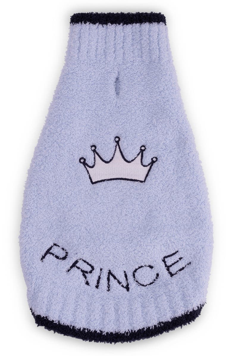 Barefoot Dreams<sup>®</sup> CozyChic Disney<sup>®</sup> Crown Pet Sweater, Main, color, 