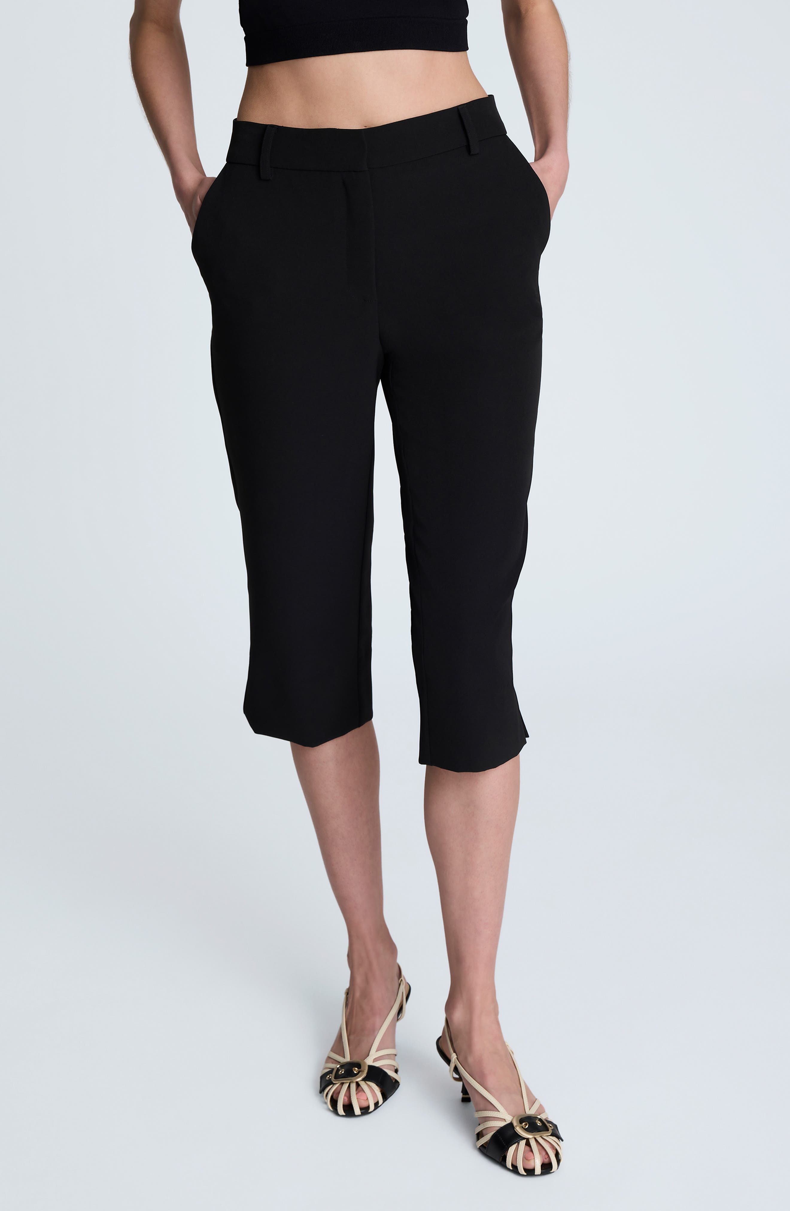 Twill Pedal Pusher Pants (Women) | Nordstrom