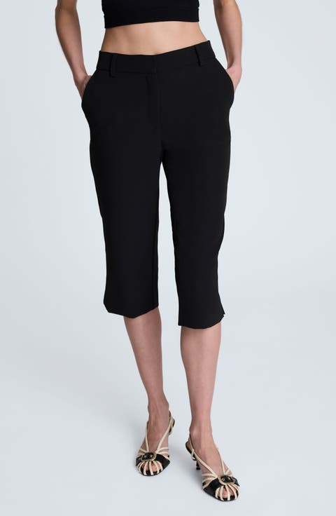 Twill Pedal Pusher Pants