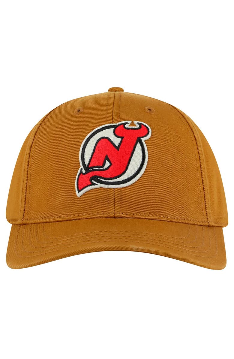 American Needle Men's American Needle Tan New Jersey Devils Hepcat Washed Twill Adjustable Hat, Main, color, Tan