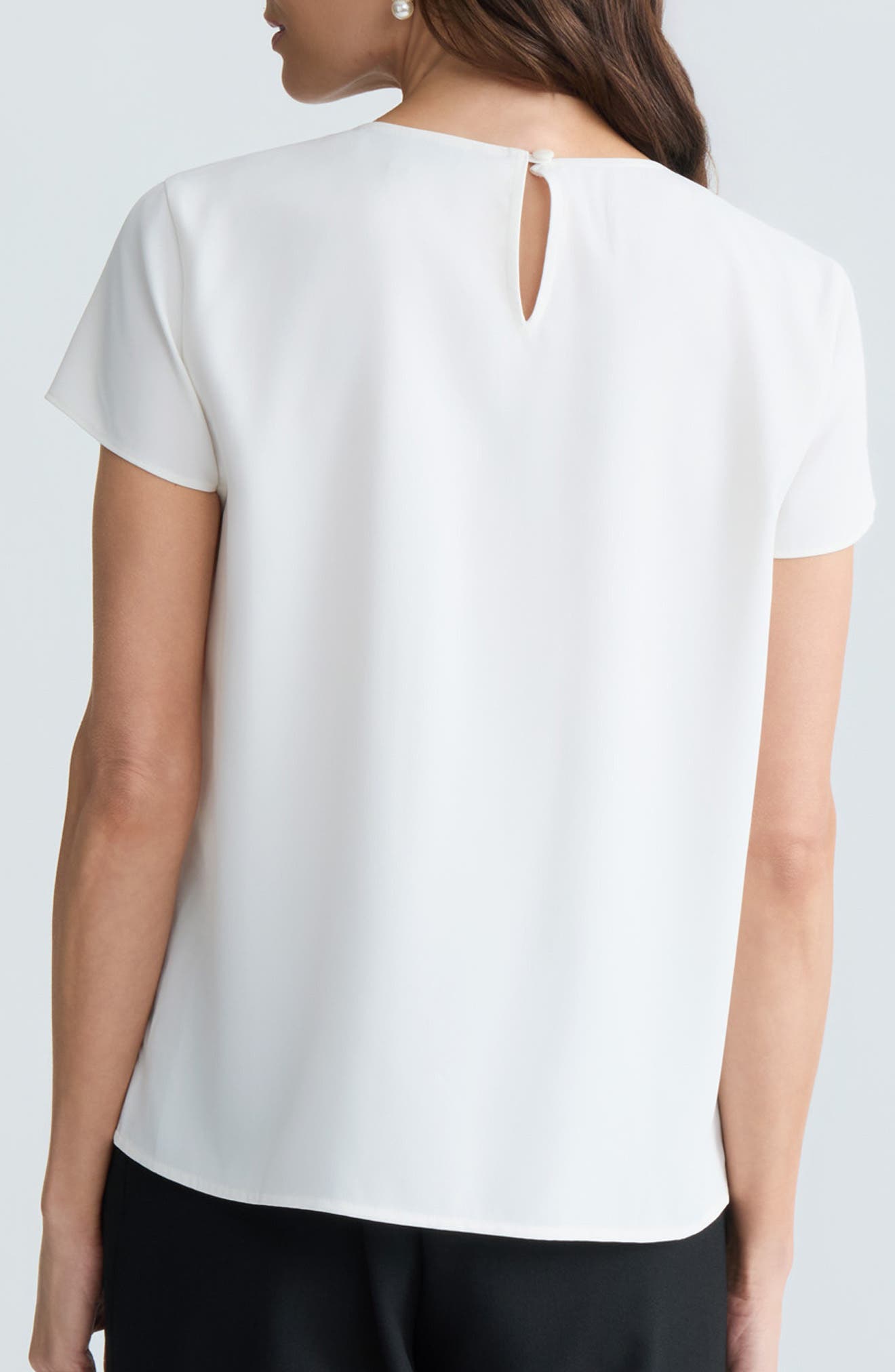 Pleated Cap Sleeve Top - image 2